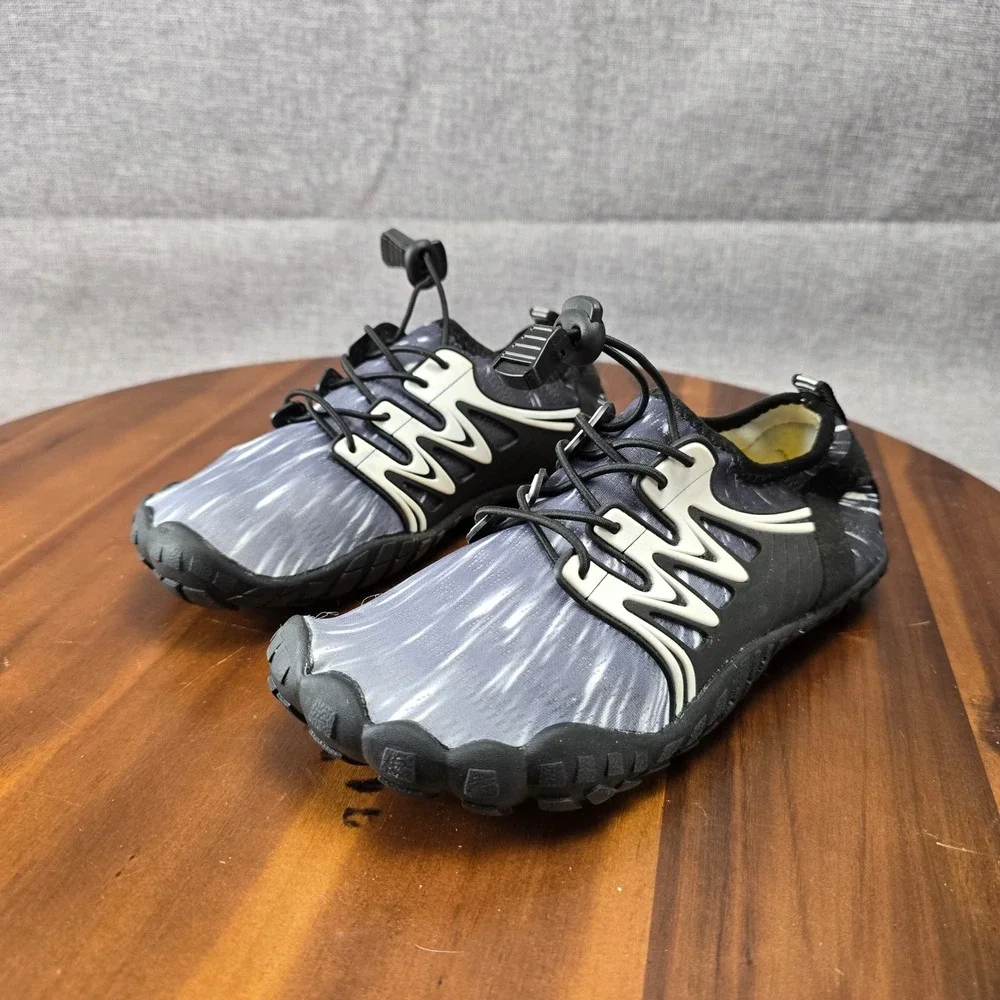 Kids Water‎ Shoes Size 35 Gray & Black Beach Pool Swim Surf Quick Dry Size 4